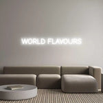 Custom Neon: WORLD FLAVOURS First Stop Signs Print