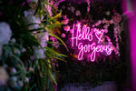 Neon Signs First Stop Signs Print